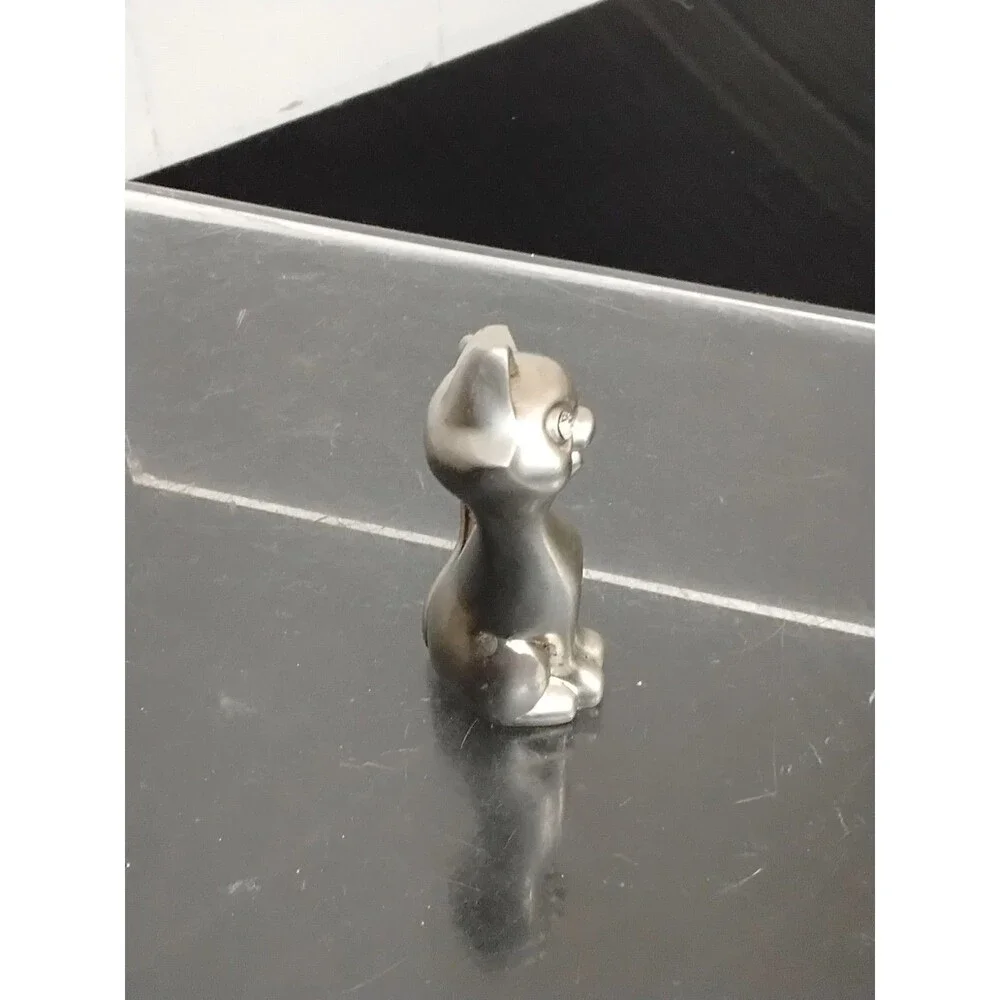 Pewter Long Tail Ring Holder Cat